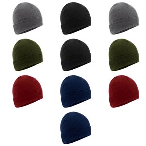 Gorro Unisex de Color Sólido, 100% Acrílico, Cálido para Invierno, Gorro de Punto Informal para Adultos, 56-58CM, Gris, Rojo, Verde, Negro - Product Image 2