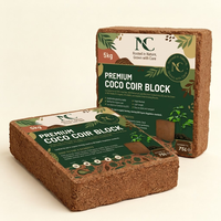 Blok Tanah Serbuk Kelapa Terkompresi Biodegradable 5kg untuk Pot Tanaman Indoor/Outdoor, Hidroponik & Penanaman Bibit