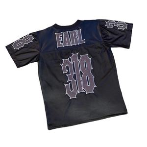 Maillot de football en mesh avec logo et numéro brodés, coupe décontractée, unisexe, nouvelle arrivée, vente en gros, streetwear, maillot rétro - Product Image 1