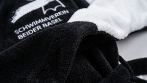 Promo Luxury Sports Bathrobe 100% Cotton Disposable Cooling Unisex with Logo for Fitness Club Gym <b>Boxing</b> Team - Product Image 2