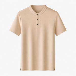 Polo de Alta Calidad, Textura Cómoda, Cuello Pequeño Elegante, Manga Corta, Ropa Casual para Hombre - Product Image 1