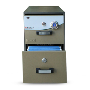 Fire Resistant Cabinets WELKO FRC2 DK Brown 2mm Stainless Steel Anti-theft Combination & <b>Key</b> <b>Lock</b> Fireproof 1000-1200C - Product Image 2