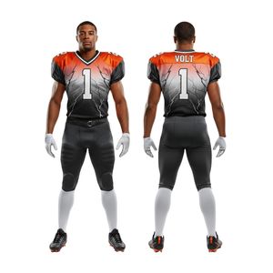 Tenues de football américain pour joueurs d'élite, ajustement confortable, imprimé anti-décoloration, avec accents violet et or, directement de l'usine - Product Image 4