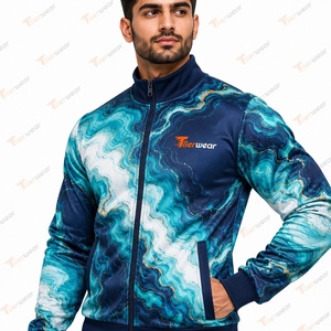 <b>Mens</b> Custom Sublimation Training Tracksuit Jacket <b>Pants</b> Breathable Sportswear <b>Running</b> Football Fitness Gym Athletic Team Uniform - Product Image 6
