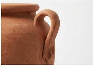 Vase à fleurs rustique en terre cuite fait main, récipient en céramique pour table, décoration de salon et de mariage, West Bengal Sulfax Trading - Product Image 2