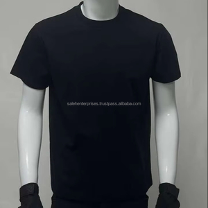 Camiseta de Algodón Premium para Hombre, Ligera, 220 GSM, Suave, Cómoda, Transpirable, Informal, para Uso Diario, Verano, Proveedor al por Mayor - Product Image 1