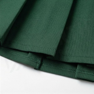 Jupe plissée mini pour femme, couleur unie, taille haute, respirante, en polyester, coupe classique, pour toutes les saisons - Product Image 6