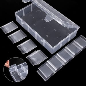 Set di 3 Grandi Scatole Organizzative in Plastica con 15 Scomparti e Divisori per Contenere Attrezzi, Perline e Nastri Washi - Product Image 3
