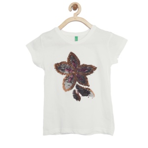 Alta calidad personalizable niñas verano Top moda lentejuelas bordado cuello redondo Camiseta Casual para niños Bangladesh - Product Image 1