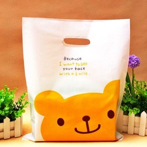 Bolsa de plástico troquelada HDPE de alta calidad, Asa de compras, diseño de logotipo editable especial, Color personalizado, tamaño micrón de espesor, embalaje - Product Image 2