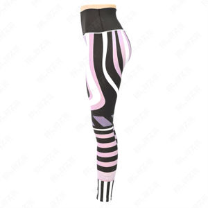 Leggings de yoga sans couture à taille élastique-Mélange de spandex/nylon personnalisé pour plus de flexibilité, de confort et de style dans les vêtements de sport. - Product Image 3
