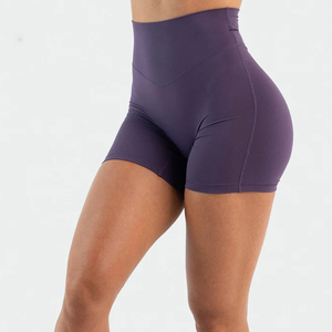 <b>Women's</b> Yoga Biker <b>Shorts</b> High Waisted <b>Compression</b> Embroidered Breathable Eco-Friendly Stretch Fitness Training Running Athletic - Product Image 1