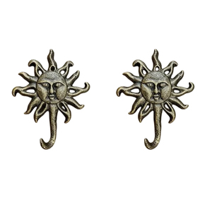 Gancho Decorativo de Pared de Metal con Diseño de Luna Celestial, Estilo Vintage, Perchero para Abrigos y Sombreros, Decoración Bohemia para el Hogar - Product Image 6