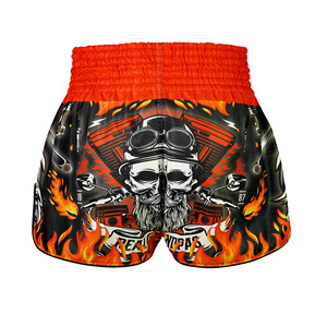 Shorts de boxe thaïlandaise personnalisés, matériau léger de qualité supérieure avec logo d'équipe, fabricant de vêtements de sport OEM dans le monde entier - Product Image 5