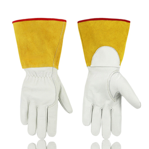 Gants de sécurité en cuir TIG personnalisés, antidérapants, durables, flexibles, pour travaux de soudage électrique, pour soudeurs - Product Image 4