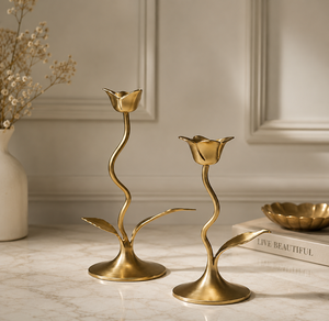 Unique metal <b>candle</b> <b>holder</b> centerpiece designed for gifting festive occasions anniversaries and elegant home interiors - Product Image 5