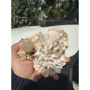 Premium Scolecite with Okenite and Mordenite Yellow Stilbite <b>Crystal</b> <b>Cluster</b> for Interior Decoration and Bulk Supply - Product Image 6