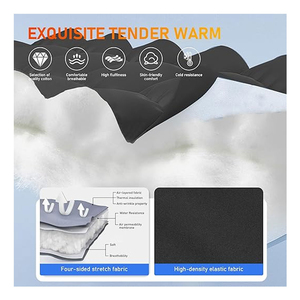 Manteau décontracté réversible pour homme Solid International, écologique, 70 % duvet, avec capuche, doublure en coton, respirant et séchage rapide - Product Image 4