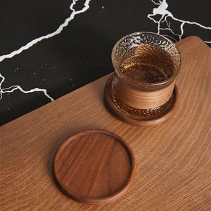 Modern Eco-Friendly Durable Round Wooden <b>Drink</b> <b>Coasters</b> Set - Product Image 5