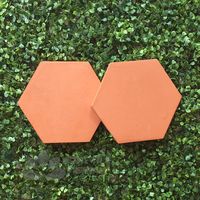 Carreaux hexagonaux traditionnels de haute qualité, carreaux de sol décoratifs classiques pour l'extérieur, 20 mm, rouges/rose, isolation thermique