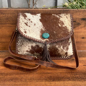 Nuevo bolso cruzado de piel de vaca de alta calidad personalizado diseñador de lujo de gran capacidad bolsos de hombro con borlas de cuero genuino para mujer - Product Image 4