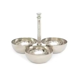 Party Use Metal Dry Fruit Bowl Snack Dish Decorative Serving Bowl Tableware Gift Item - Product Image 4