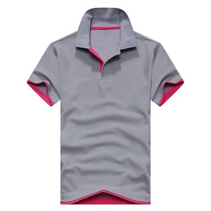 T-shirts à manches courtes boutonnés pour hommes, en coton 100% de haute qualité, tricoté, respirant, avec impression de logo personnalisé sur le devant - Product Image 2