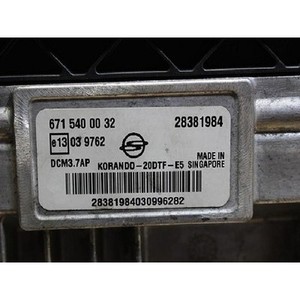 Korando - ECU et modules informatiques d'occasion 6715400032 - Product Image 6