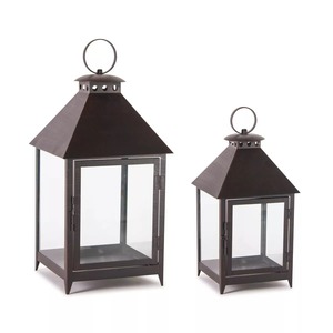 ชุดโคมไฟเหล็กพร้อมแผงกระจกและห่วงจับสำหรับตกแต่งบ้าน - Product Image 1