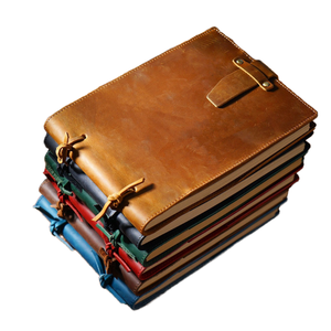 Agenda/Diario Rústico Vintage A5 de Cuero Genuino con Espiral y Costura con Hilo, 100 Hojas, Regalo para Oficina/Negocios - Product Image 1