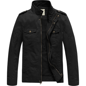 Rugged <b>Field</b> Style <b>Jacket</b> <b>Men</b> Custom Outdoor Workwear Windproof Multi Pocket Functional Zip Up Outerwear - Product Image 1