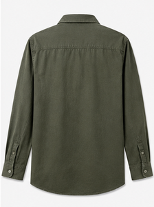 เสื้อเชิ้ตลำลองแขนยาวคอปกพับลงสำหรับผู้ชายชุดฤดูร้อน - Product Image 6