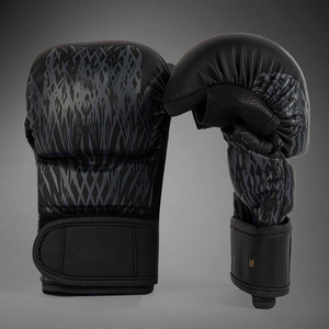 ถุงมือชก MMA สีดำลายฉลาม พร้อมเชือกผูกข้อมือสำหรับผู้ใหญ่ อุปกรณ์ฝึกศิลปะการต่อสู้ ถุงมือ MMA แบบสั่งทำพิเศษ - Product Image 5