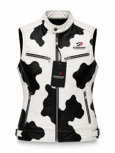 Chaleco de cuero para mujer con MOQ bajo, forro suave, costuras duraderas, bolsillos prácticos y ajuste atemporal para montar a caballo, viajar y uso casual. - Product Image 6