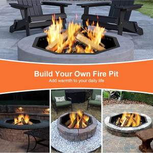 Pintura de alta temperatura de acero galvanizado Firepit Ring Mini Firepit Burner para fogata al aire libre Ventas al por mayor Precio de fábrica OEM - Product Image 5