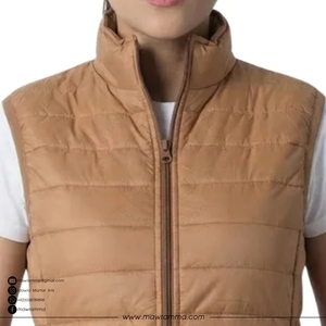 Gilet d'hiver matelassé à capuche personnalisé unisexe sans manches, haute qualité, imperméable, coupe-vent, chaud, patchwork, pour l'extérieur, vente en gros - Product Image 2