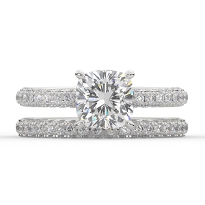 Anillo de Plata S925 con Doble Banda de Diamantes Moissanite, Regalo Especial de Aniversario, para Uso Diario, para Mujer - Product Image 6