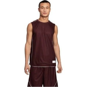 Men's Reversible <b>Mesh</b> Tank <b>Top</b> Basketball Jersey Sleeveless Athletic Sports Shirt Quick Dry Teamwear Training Apparel OEM ODM - Product Image 5
