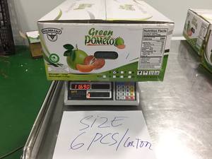 Pomelo de piel verde fresca, pomelo de Vietnam, carne rosa, cítricos orgánicos, suministro a granel, sabor dulce, grado A - Product Image 5