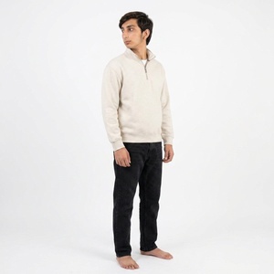 Sweat-shirt personnalisé pour homme avec fermeture éclair courte, en molleton doux, coupe classique, col montant, style décontracté, streetwear urbain, essentiel - Product Image 4