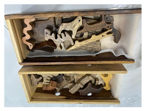 Figurine d'animal en bois, sculpture d'animal de safari, artisanat animal peint à la main pour les jeux préscolaires et la décoration de la maison - Product Image 6