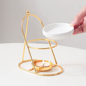 Quemadores de Aceites Esenciales de Metal de Lujo al por Mayor, Quemadores de Cera, Portavelas, Difusores de Aroma, Decoración para el Hogar a los Mejores Precios - Product Image 1