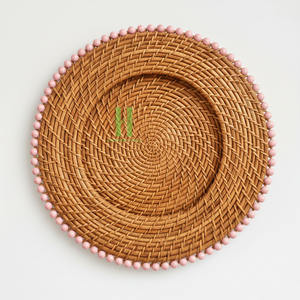 <b>Low</b> Price Wicker Rattan Round Plate Charger Placemats Rustic <b>Table</b> Decoration Handwoven by Skilled Artisans Rattan 2026 - Product Image 4