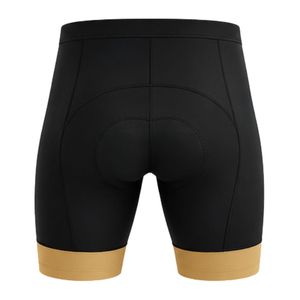 Men's Black Gold Cycling Shorts Padded Bicycle Shorts Performance Riding Bottoms <b>Road</b> Bike Sportswear Outdoor Cycling - Product Image 2
