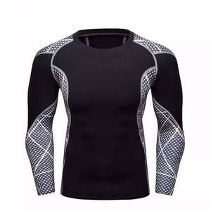 Camiseta Deportiva Transpirable de Manga Larga para Hombre, Ropa Deportiva con Estampado Personalizado por Transferencia de Calor, 100% Poliéster, 180g - Product Image 2