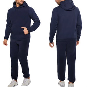 Ensemble de survêtement blanc à capuche pour homme, 2 pièces, sweat-shirt et pantalon de jogging, coupe classique, vêtements décontractés d'hiver - Product Image 2
