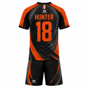 Ensemble d'uniformes de football personnalisés sublimés, maillot de football respirant pour équipe, kit de sport à séchage rapide pour hommes, adultes et enfants - Product Image 2