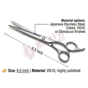 Precision Hair Cutting Scissors Professional <b>Barber</b> Shears Stainless Steel Salon Styling Tool High Hardness Razor Blade Pack <b>Set</b> - Product Image 4