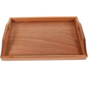 H a CRAFT HAC-440 Bandeja de Servir Rectangular de Madera Hecha a Mano con Asa para Bodas y Cenas - Product Image 2