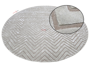 Alfombra con mechones de lana de diseño moderno de calidad superior de fábrica india, alfombra con mechones de lana blanca de nivel alto-bajo para lujosos - Product Image 2